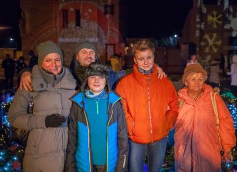 Erste Adventskerzen Beleuchtung