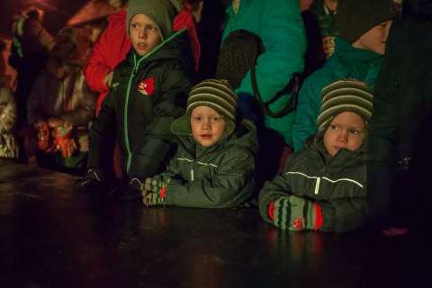Vierte Adventskerzen Beleuchtung