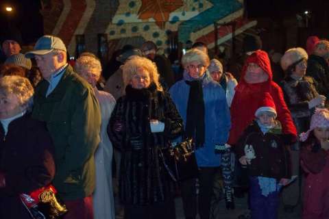 Zweite Adventskerzen Beleuchtung
